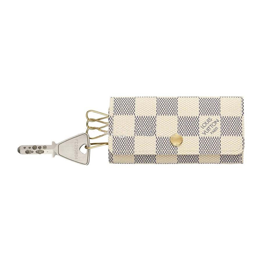 Fake Louis Vuitton 4 Key Holder Damier Azur Canvas N60020 Online - Click Image to Close